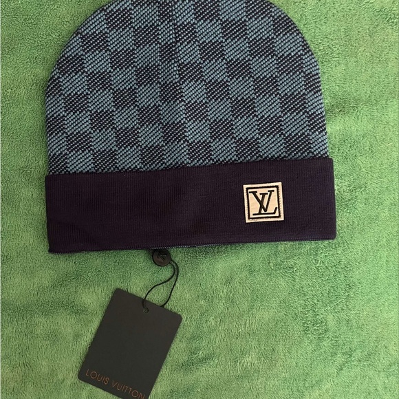 Louis Vuttion Blue Beanie - Picture 1 of 1